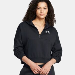 Under Armour black Quarter-Zip Pullover woman’s NEW sweatshirt